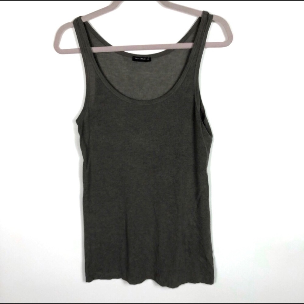 Nally & Millie Brown tank top One Size Made In USA